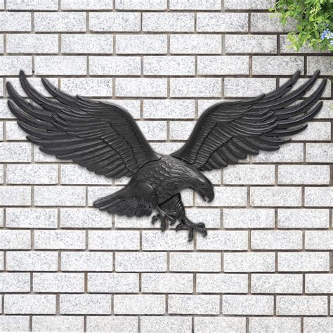 black.metal eagle house display|36 inch decorative eagle.